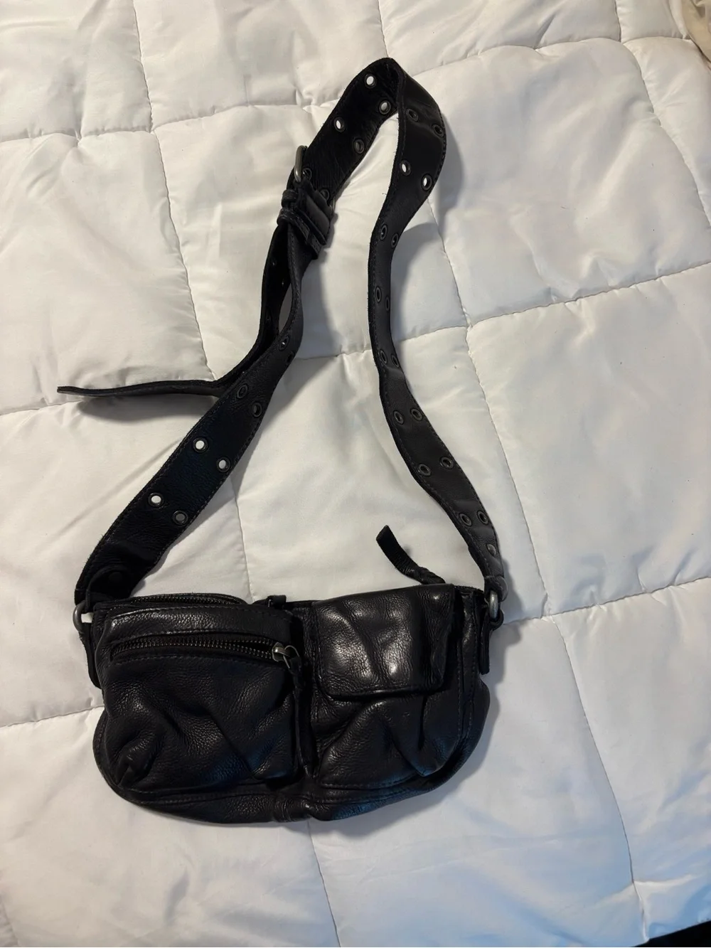 Free People Wade sling leather shoulder bag